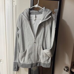 Lululemon Athletica Light Gray Hoodie